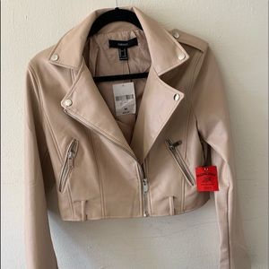 Cute cropped biker jacket